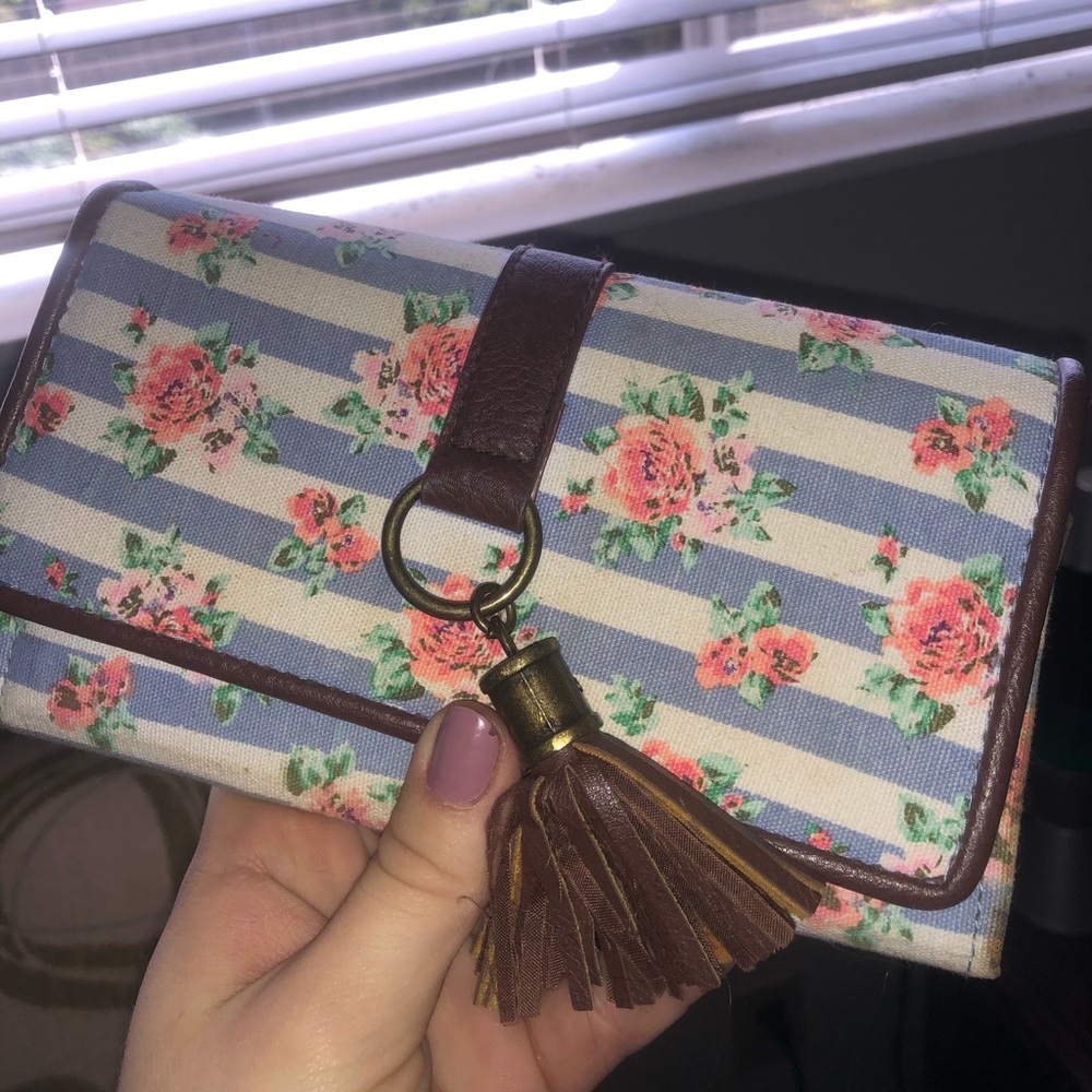 Rose flower wallet